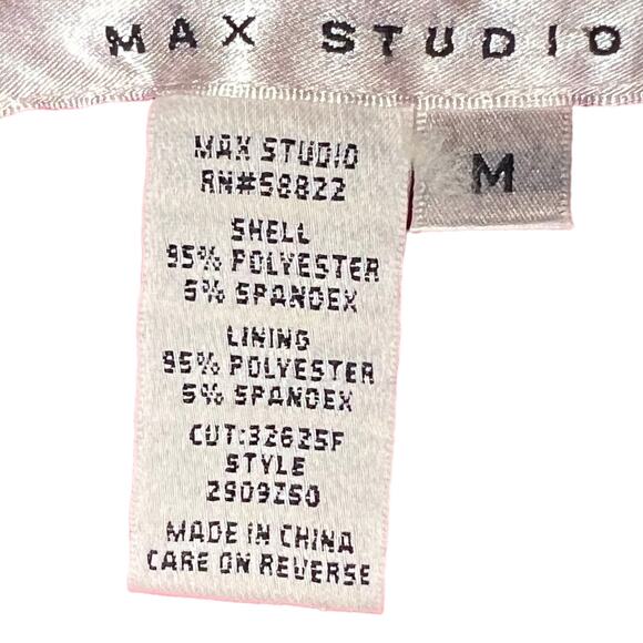 Red Sleeveless Fitted Max Studio Dress Size Medium - Picture 5 of 12